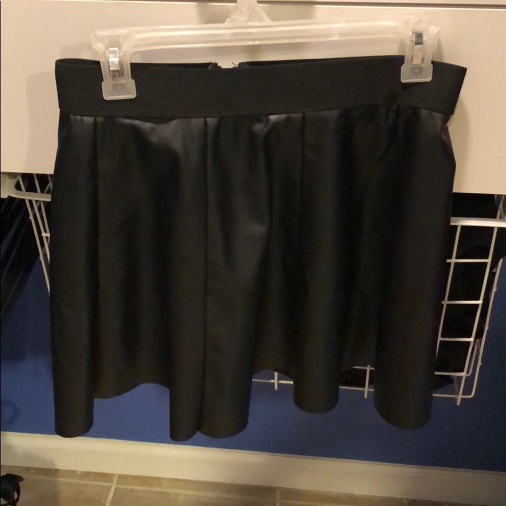 Forever 21 Faux Leather Skater Skirt